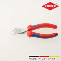 Knipex high-leverage power diagnoal cutters, multi-component grips, chrome