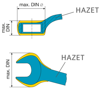 Hazet slim wrench heads