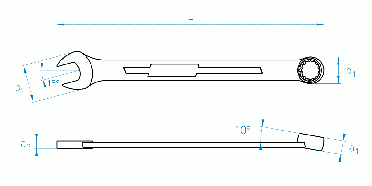 HAZET 450N key dimensions