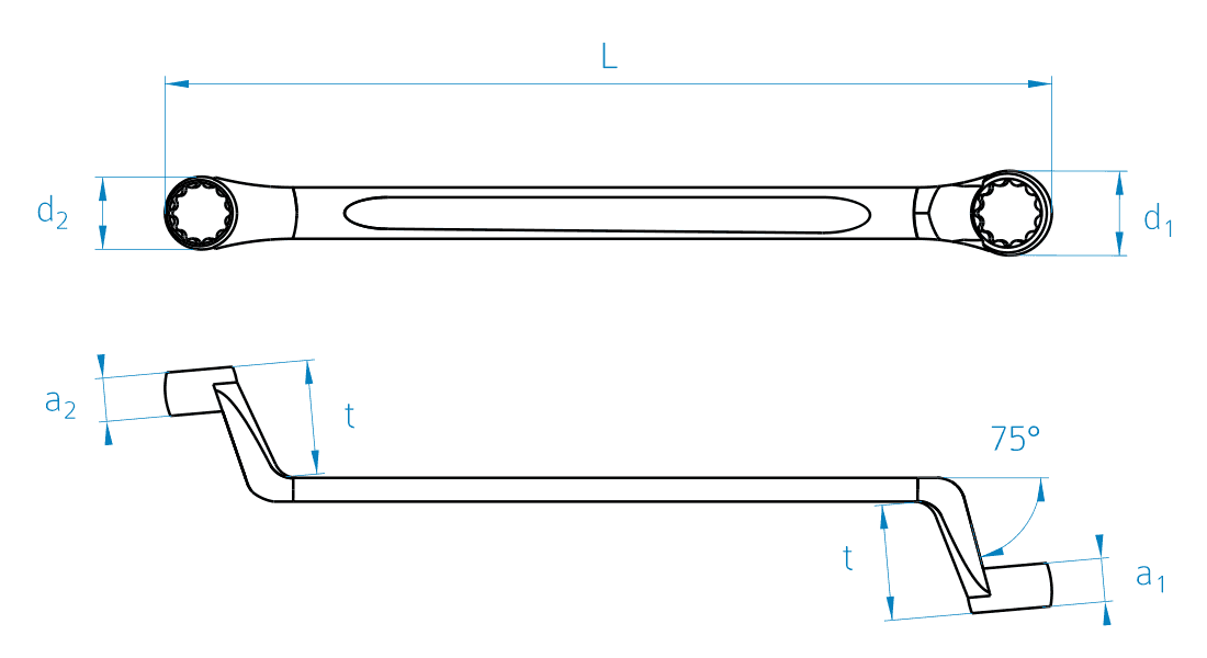 Stahlwille STABIL key dimensions