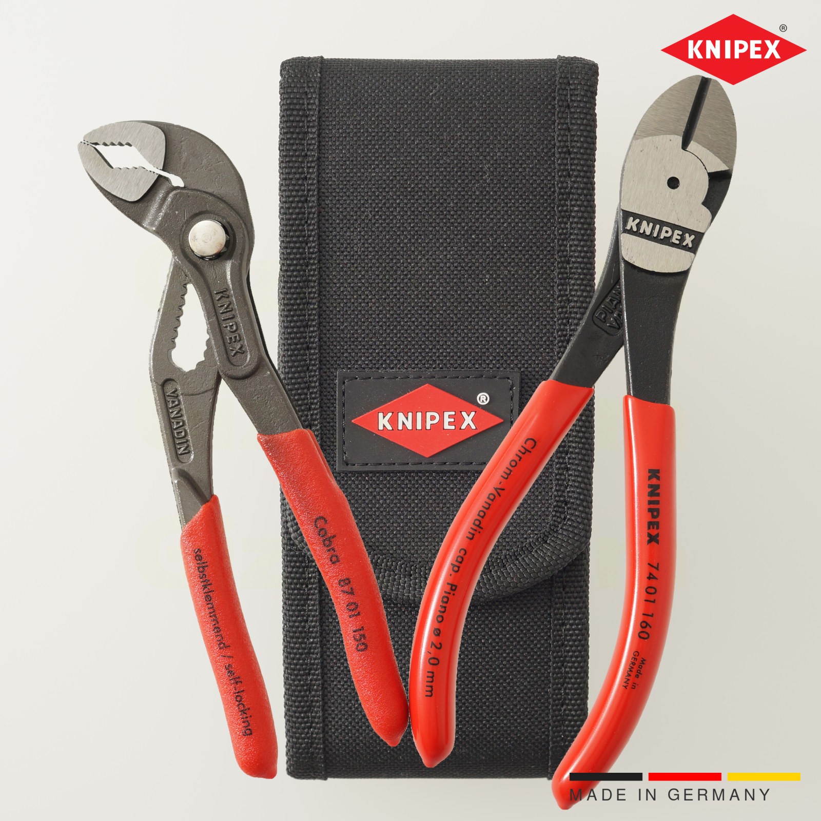 Knipex Minis pliers set Cobra and diagonal cutter