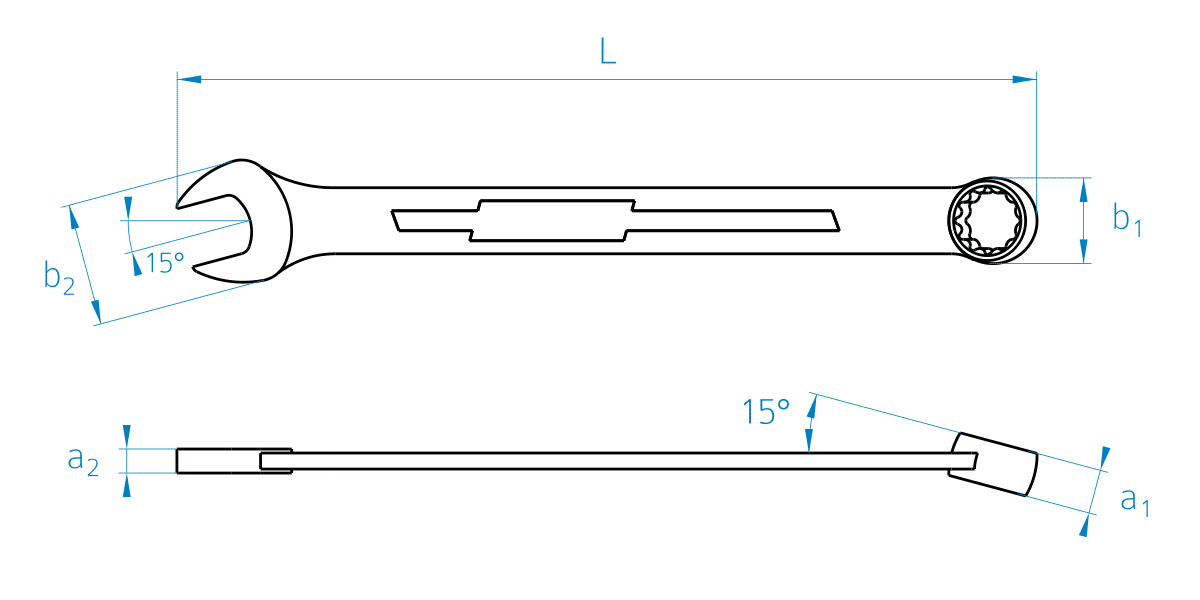 HAZET 450N key dimensions